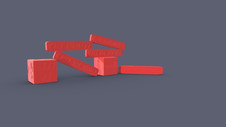 Digimon Card Game Board Models 3D Model