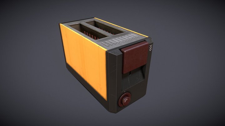 Vintage Old toaster 3D Model
