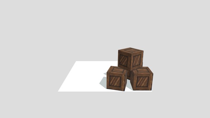 Crate 3D Model