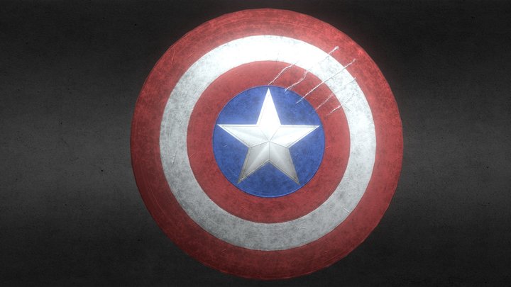 Captain-America-Shield 3D Model