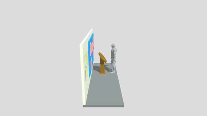 Books in the Air - physical set-up prototype 3D Model