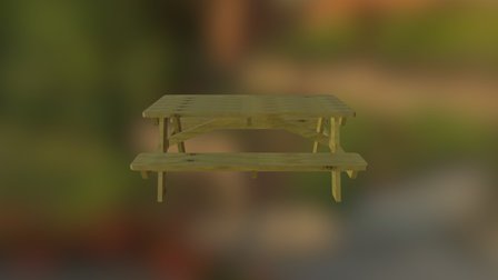CCI picnic table 3D Model