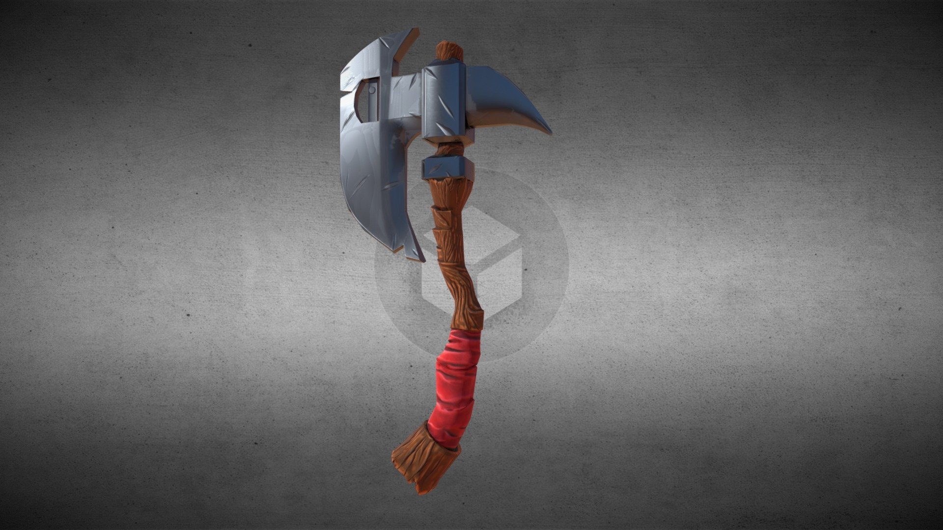 Stylized Battle Axe — Sketchfab embed 3D viewer