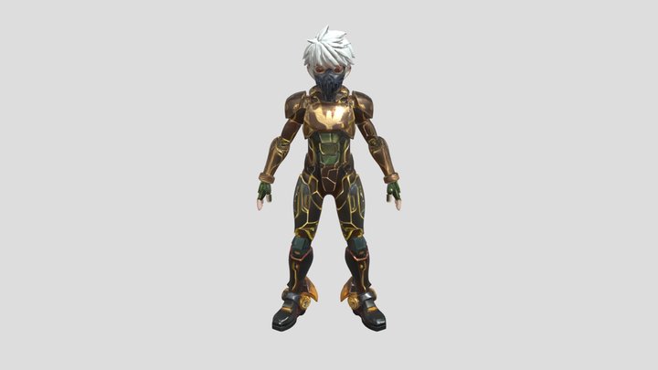 scifi anime charcter A pose