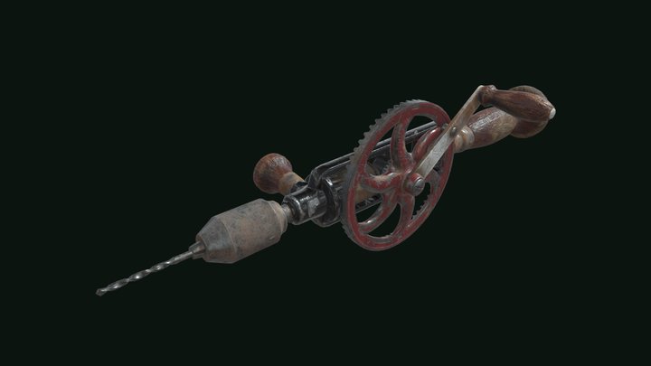 Game Asset Pipeline  Millers Falls No.980 Drill 3D Model