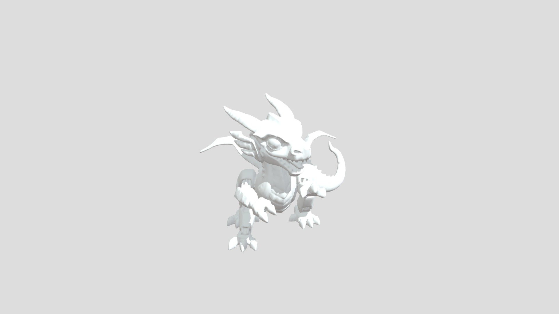 Articulated Mechanical Dragon Cub - Fantasy Toy