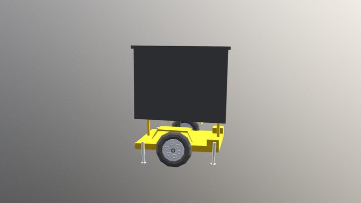 Traffic LED Sign 3D Model