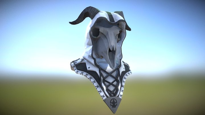 H1Z1 Goat Mask 3D Model