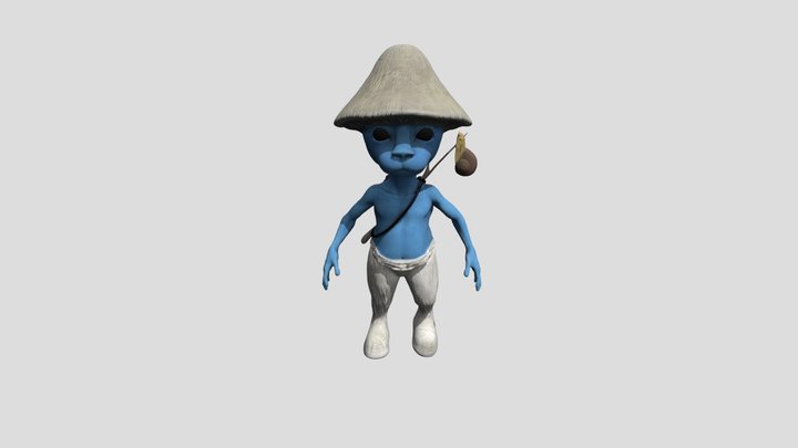 Smurf Cat Mushroom Plushie Hat