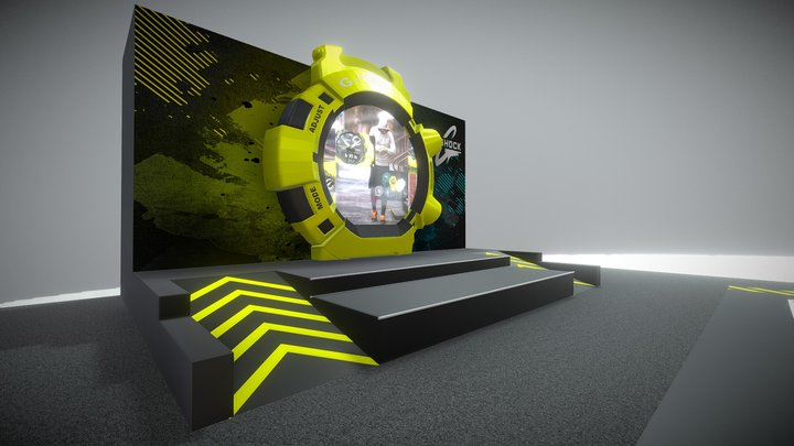 Booth 3D Model