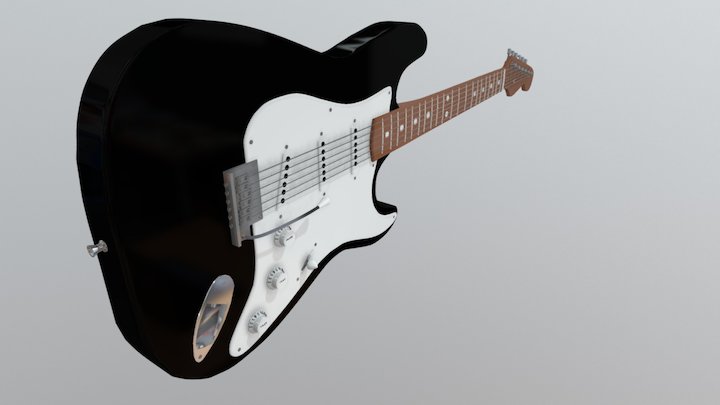 Electric Guitar 3D Model