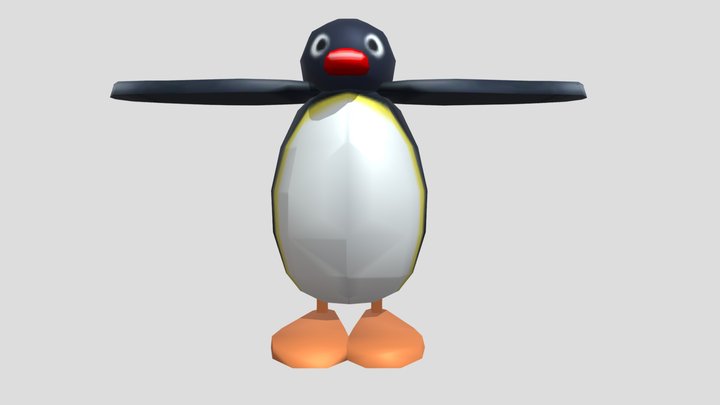 Low-Poly Pingu 3D Model