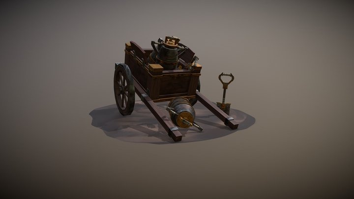[Student work] The dwarf's dirty tools 3D Model