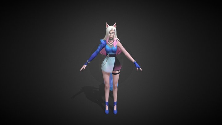 KDA Ahri From League Of Legends  (WIP) 3D Model
