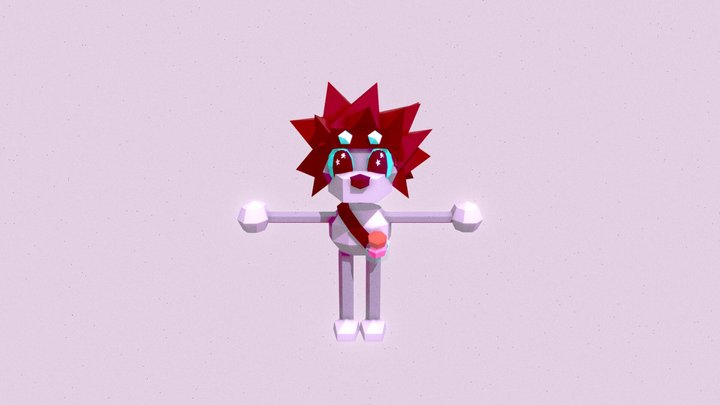 Finn The Fennec 3D Model