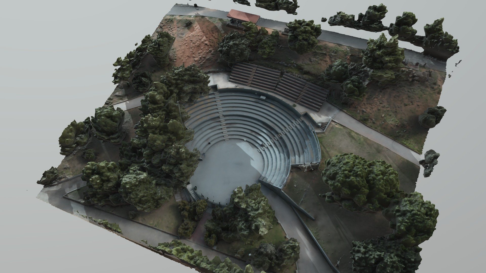 Alsos Veikou Theater in Athens — Sketchfab embed 3D viewer