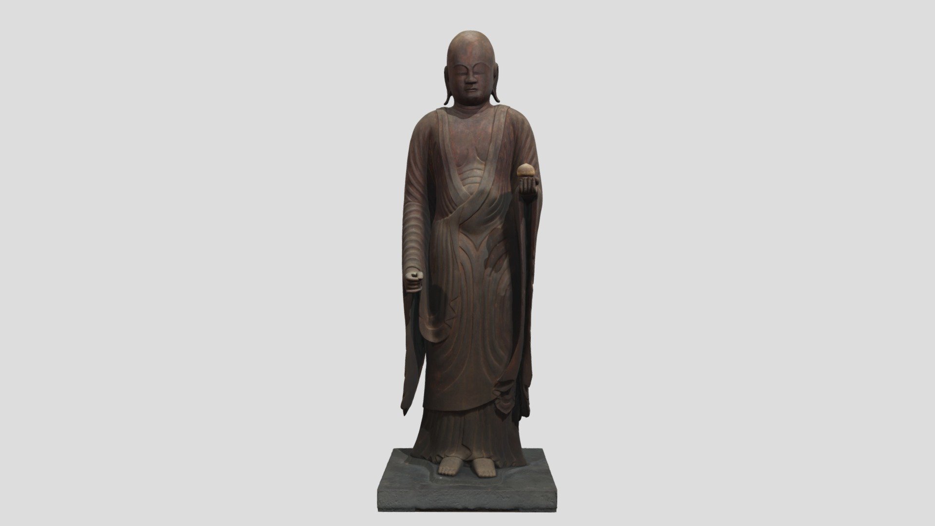 木造地蔵菩薩立像 — Sketchfab embed 3D viewer
