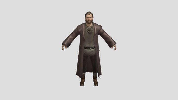 Obi Wan Fortnite Skin Model 3d 3D Model
