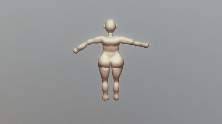 Modelo De Mujer Sculpido (Ejercicio 1) 3D Model