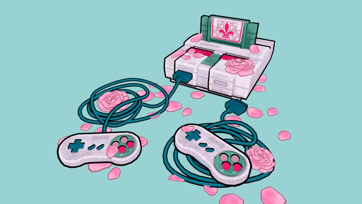 Day 4 - Super Nintendo - 3D Inktober 2019 3D Model