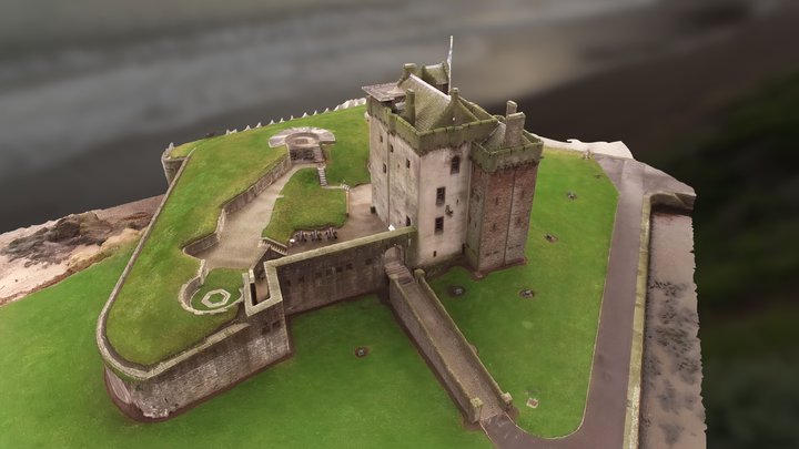 Broughty Castle -RAWscan – Kostenloses 3D-Modell STL