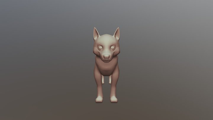 Husky Pup 3D Model