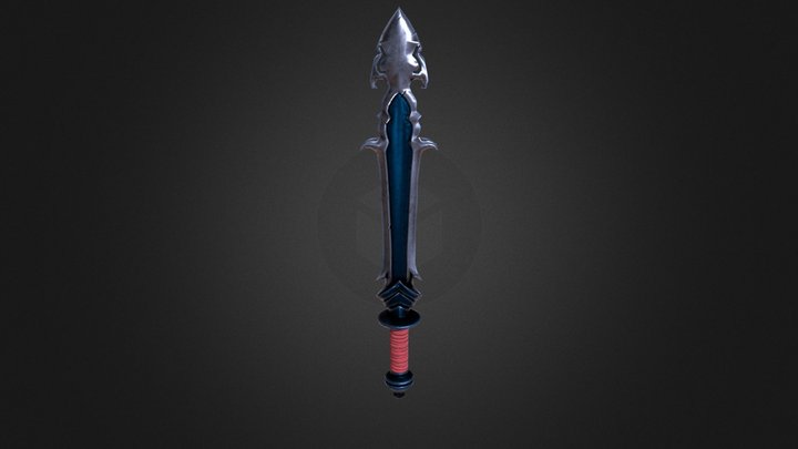 Stylized Low Poly Sword 3D Model