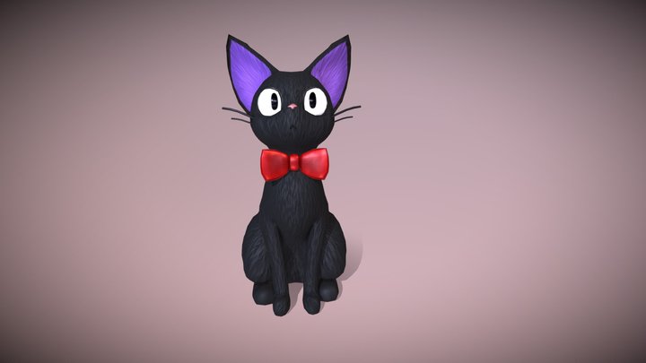 Witch's Cat 3D Model