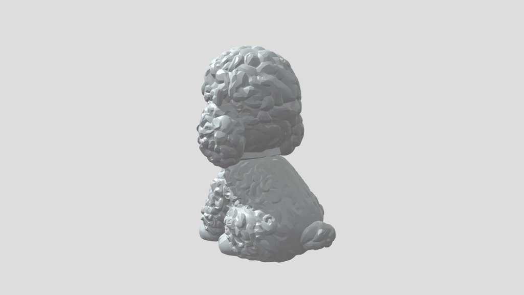 Stuffed poodle plush toy