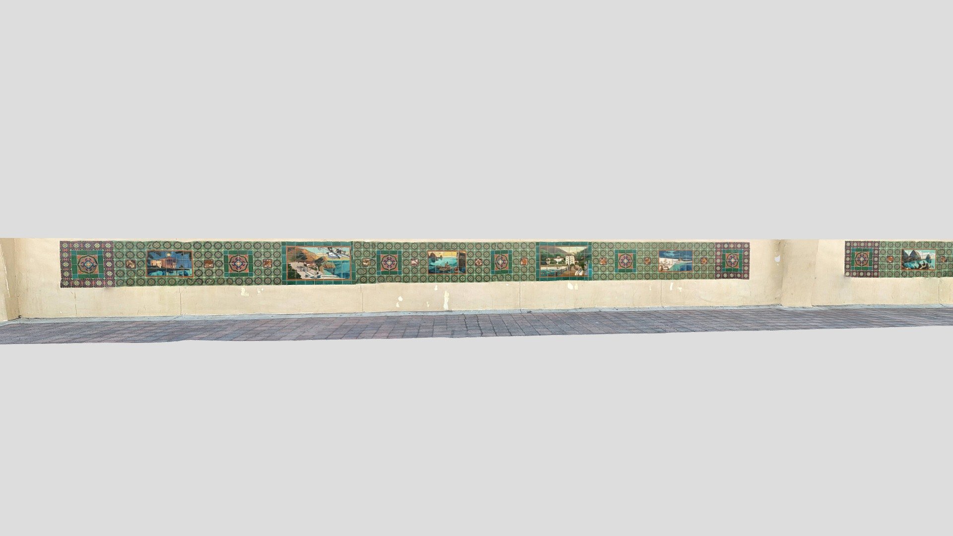 Large catalina mural-poly