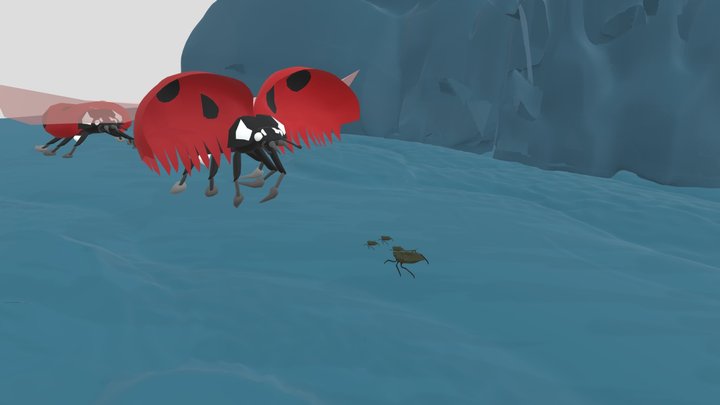Ice Cave Battle : LaddyBugs vs. Aphids