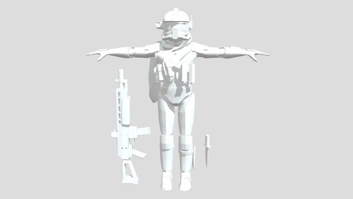 Soldier OBJ 1 3D Model