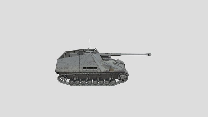 Nashorn ("8,8 cm Pak 43 L/71") – Free 3D Model STL