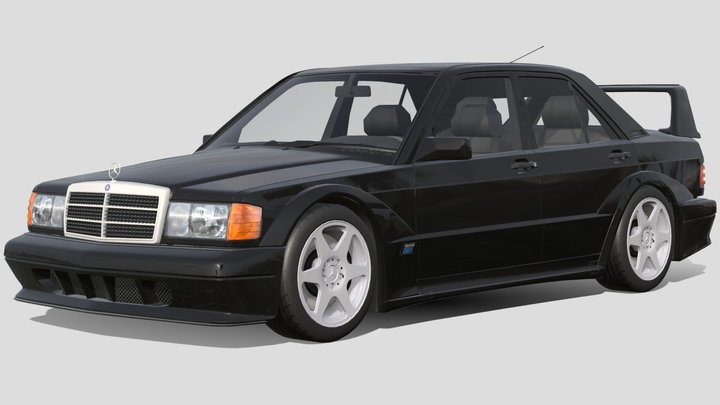 1990 Mercedes-Benz 190E 2.5-16 Evolution II 3D Model