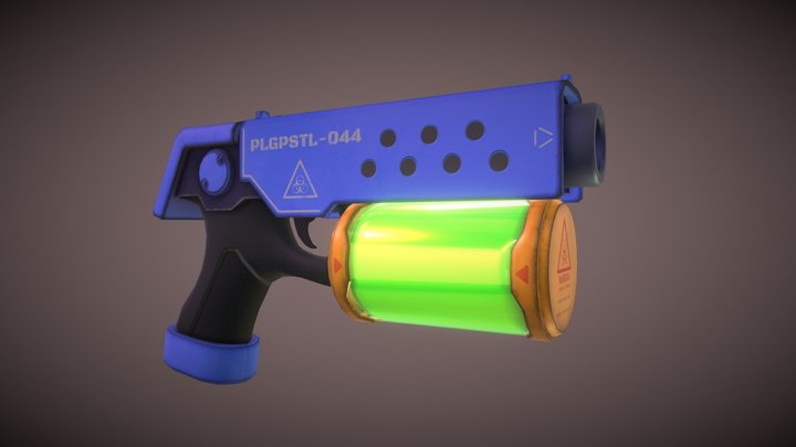 Plague Pistol - Firearm Concept 3D Model