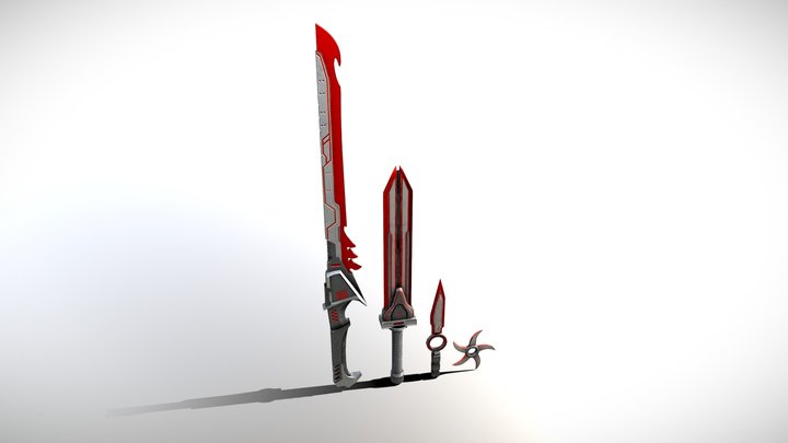 Sci-Fi Melee Weapons Pack – Game Ready Set 3D Model