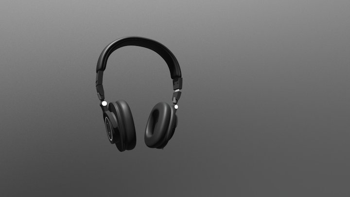 Headphones | Audio Technica ATH-M50x 3D Model