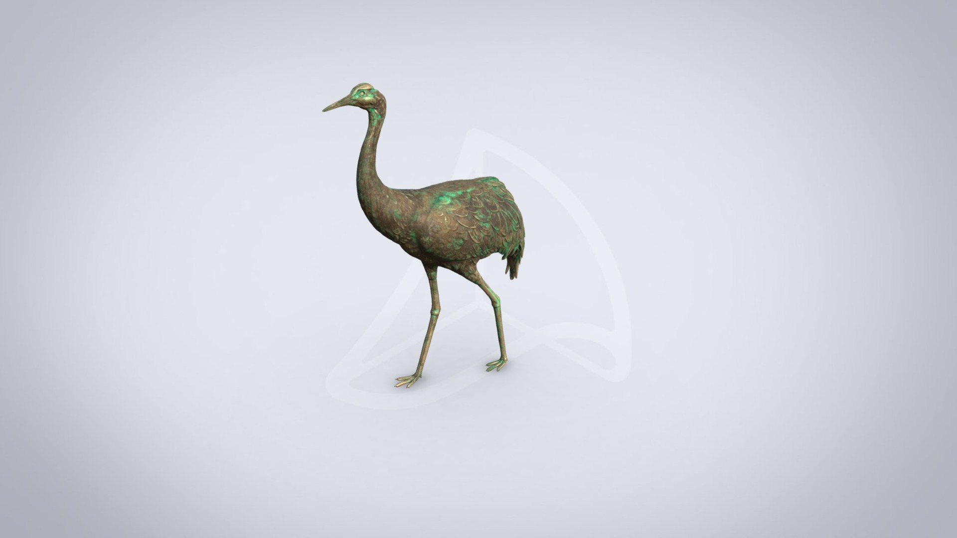 3D model Crane - This is a 3D model of the Crane. The 3D model is about a bird with a long neck.