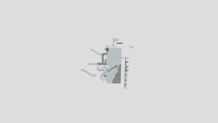 Escher inspired level design 3D Model