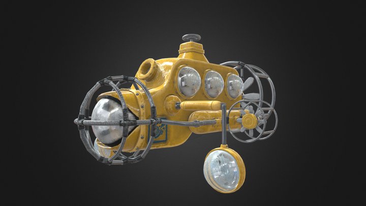 Claret Submarine Final 3D Model