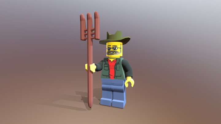 Lego Minifig My Dad 3D Model