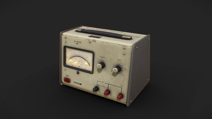 Vintage Electric Current Tester (LCR) 3D Model