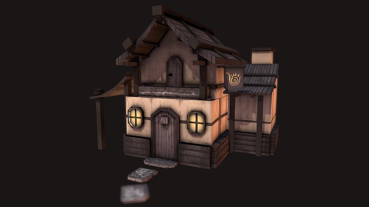Fantasy Cottage 3D Model
