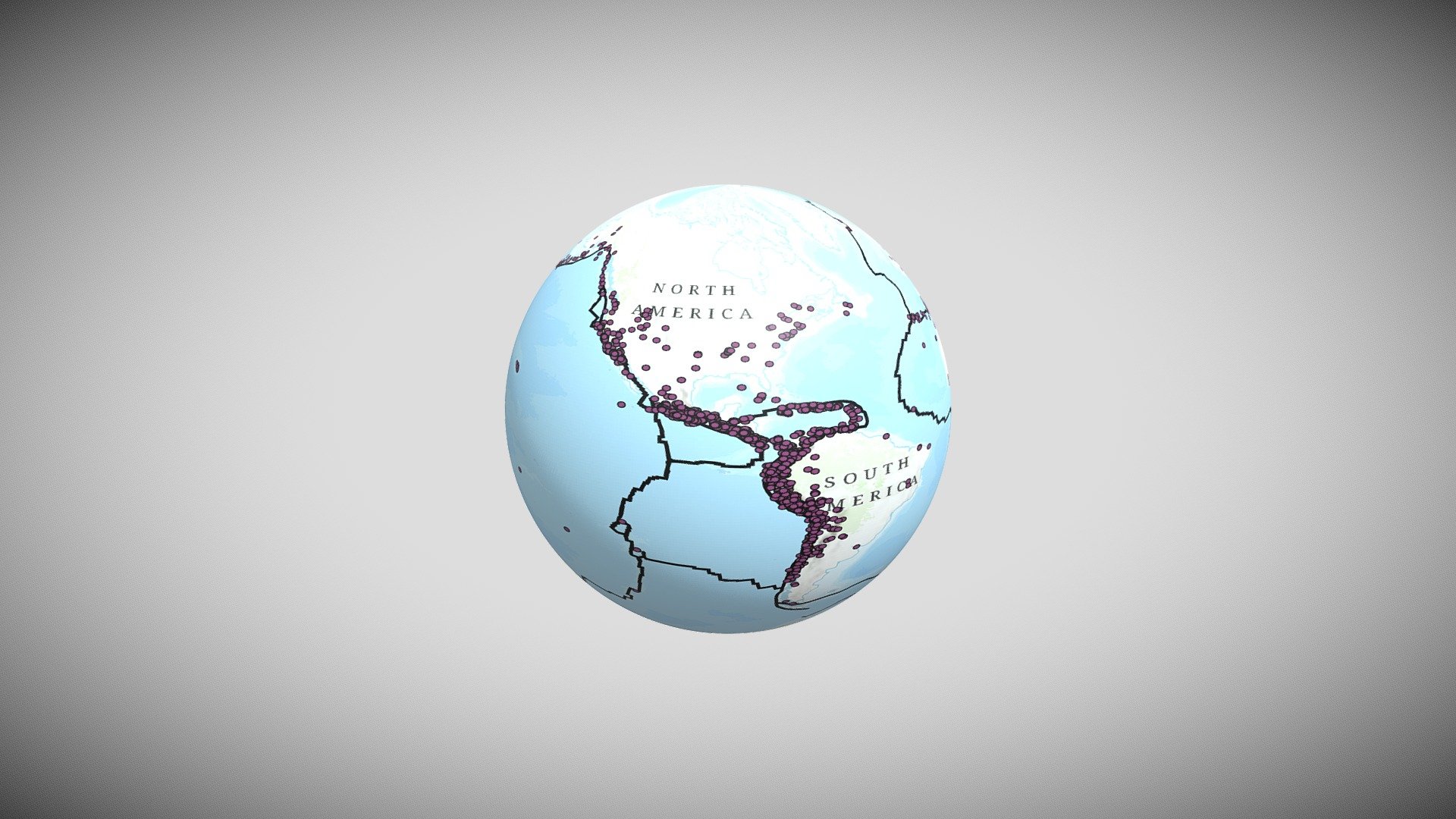 Earthquake 3d globe