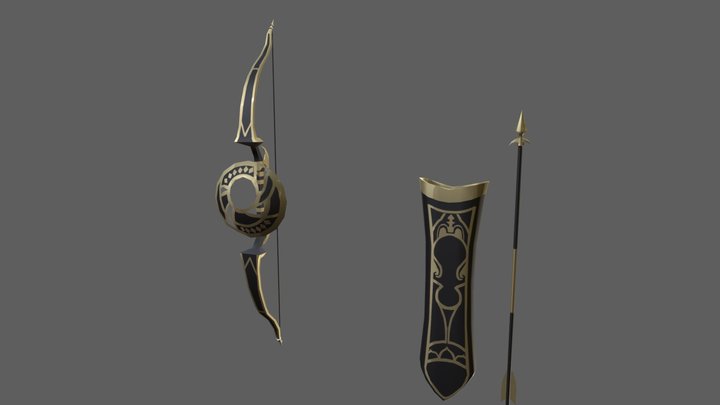 LUNA BOW (Fire Eblem) 3D Model
