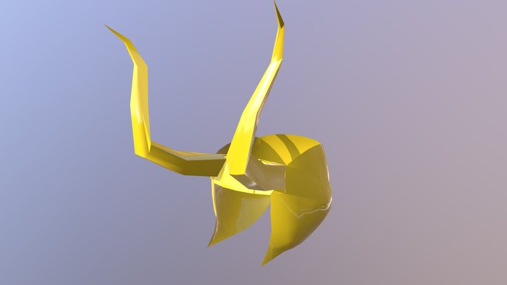 Low-poly Loki Helmet 3D Model