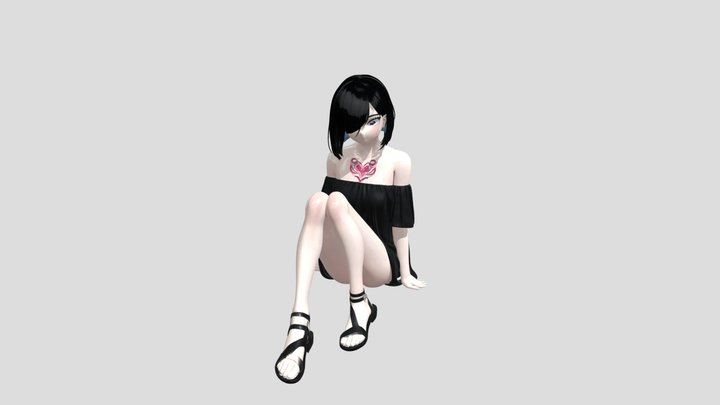 Crimson Heart[Painted] 3D Model
