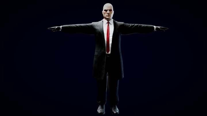 Hitman realistic tpose – Modello 3D gratuito STL