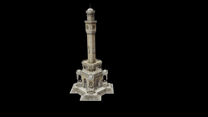 Konak Clock Tower 3D Model