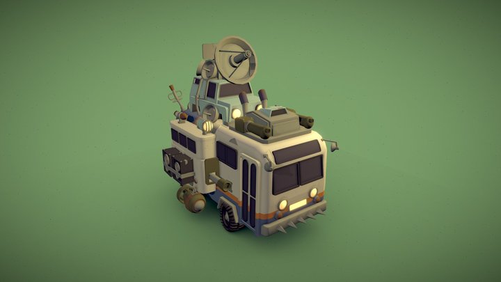 Wasteland Truck 3D Model